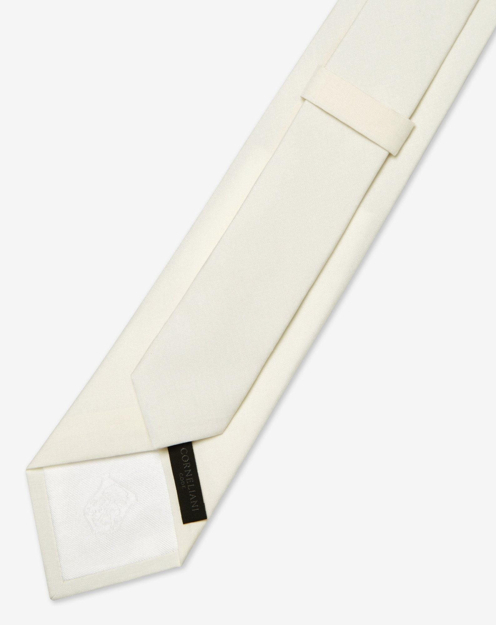 White pure silk tie - 3