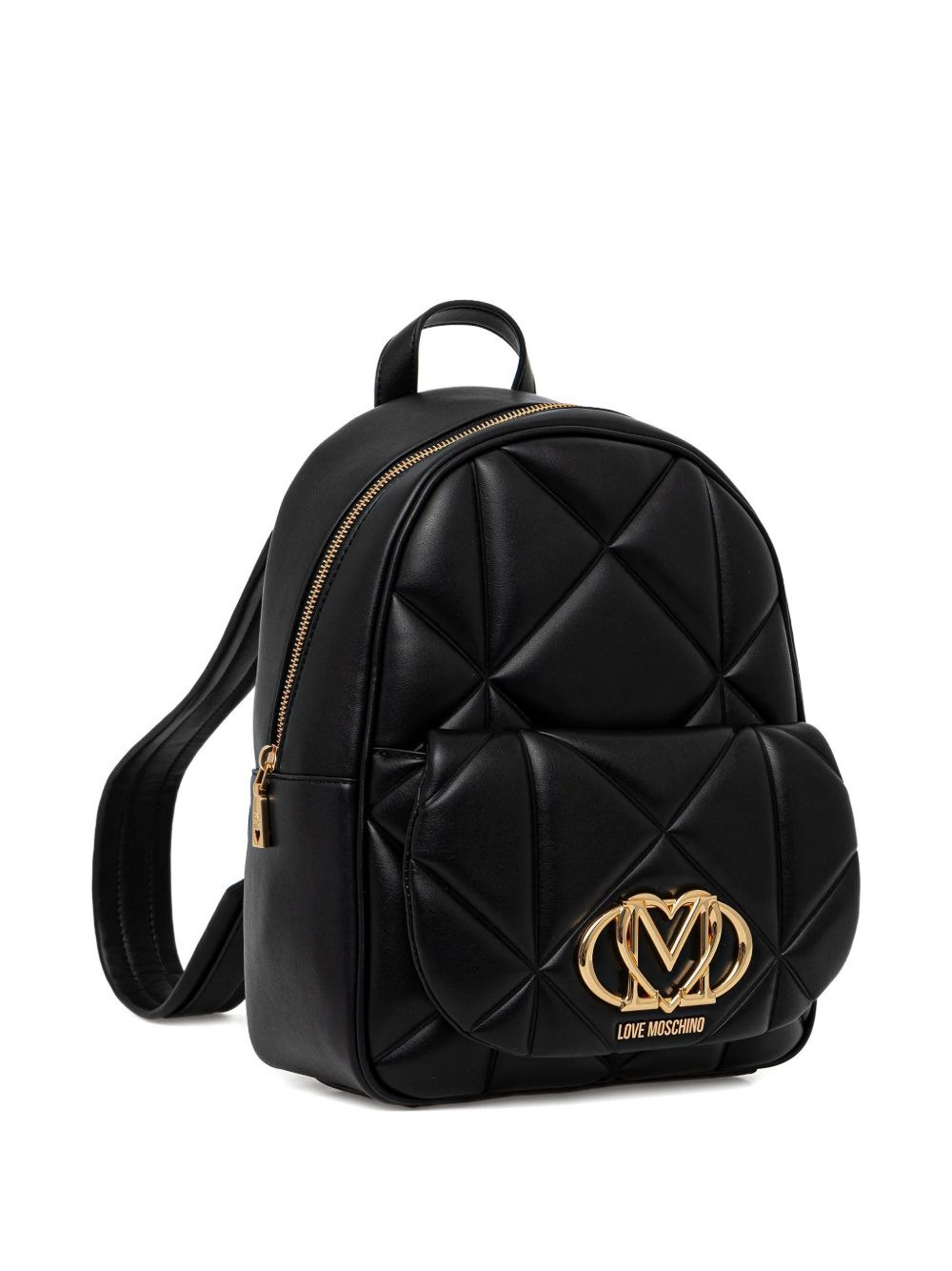 quilted logo-plaque backpack - 2