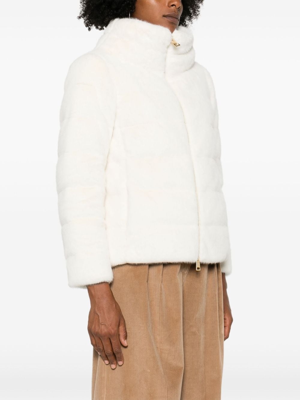 faux-fur jacket - 3