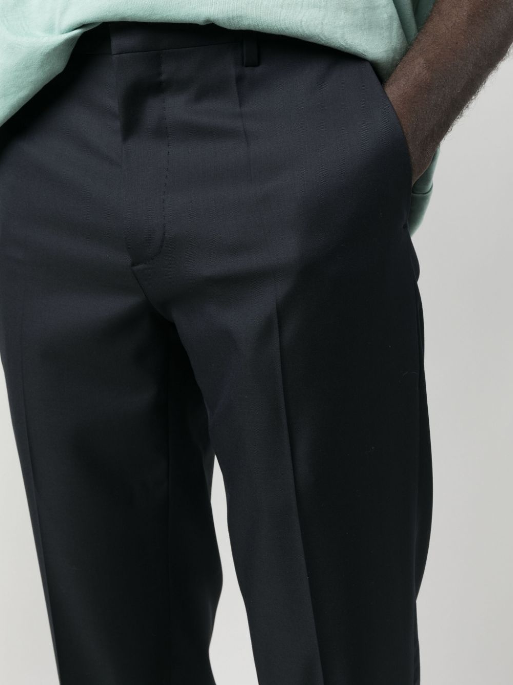 straight-leg tailored trousers - 5