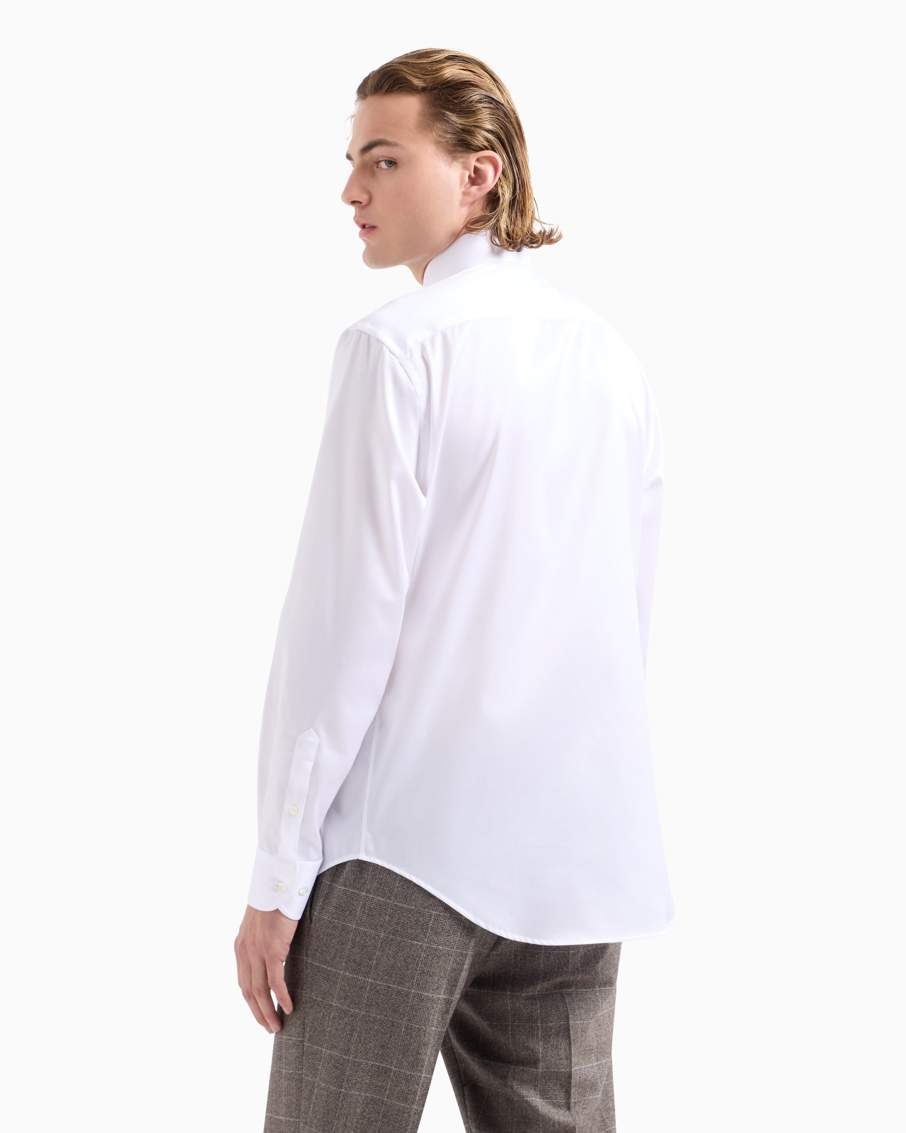 No-iron stretch cotton shirt - 3