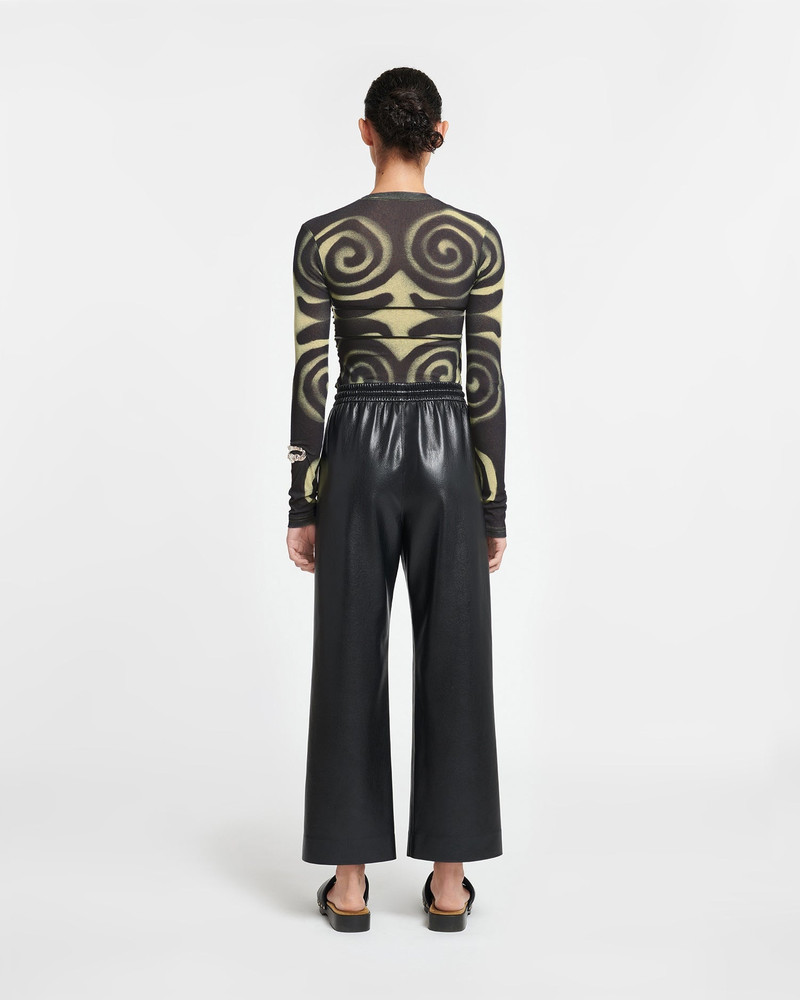 Draped Mesh-Jersey Top 4