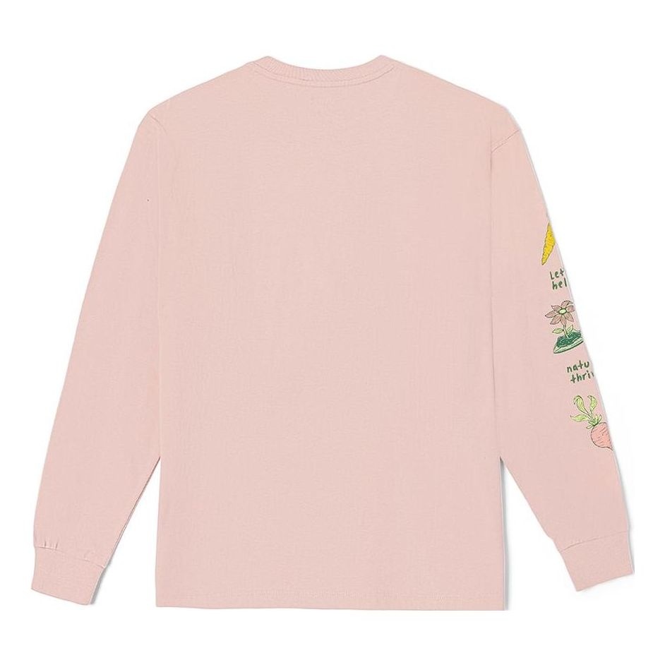 (WMNS) Vans Growth Garden Long Sleeve T-Shirt 'Pink' VN0007AMBQL - 2