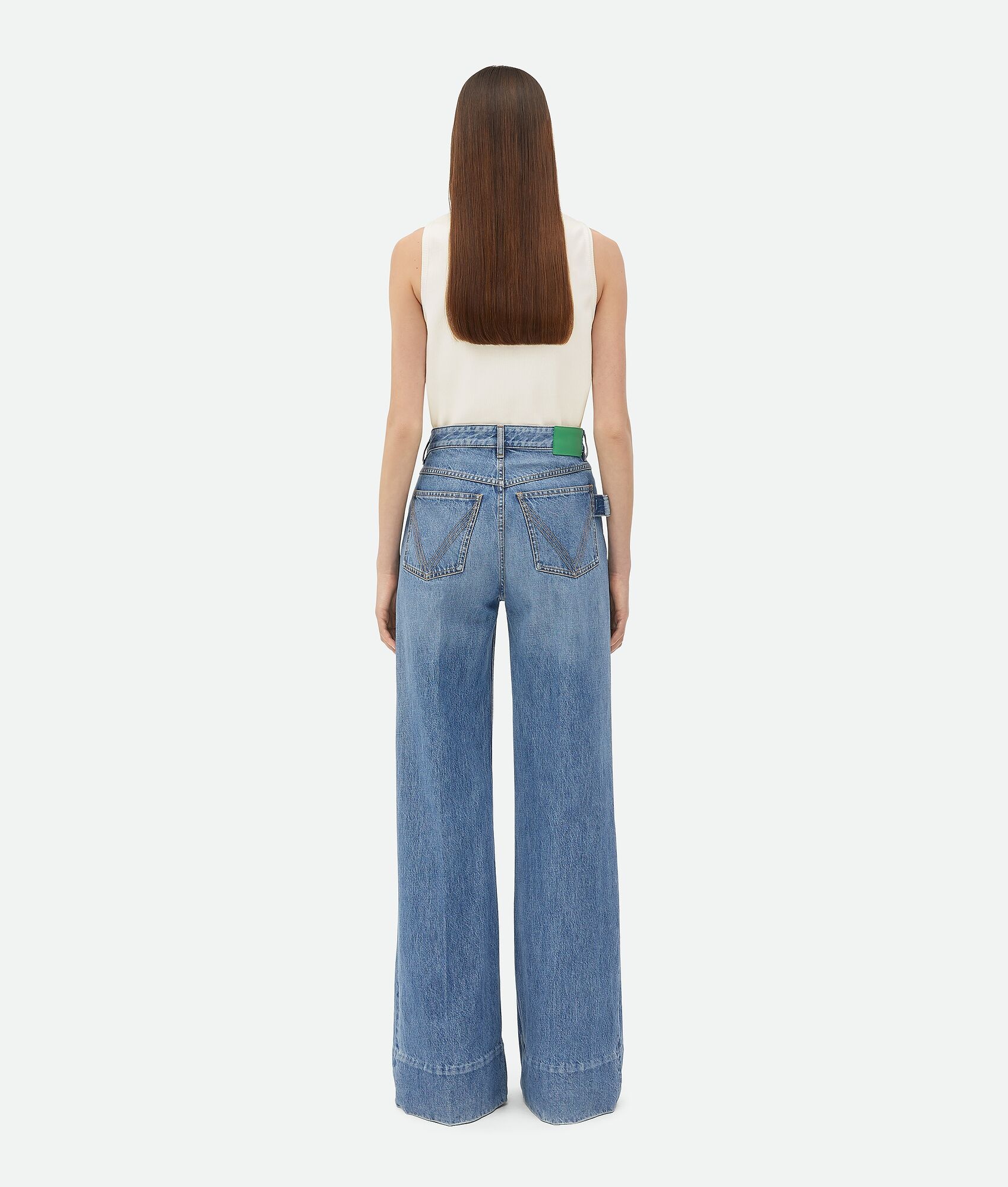 Vintage Indigo Wide Leg Denim - 3