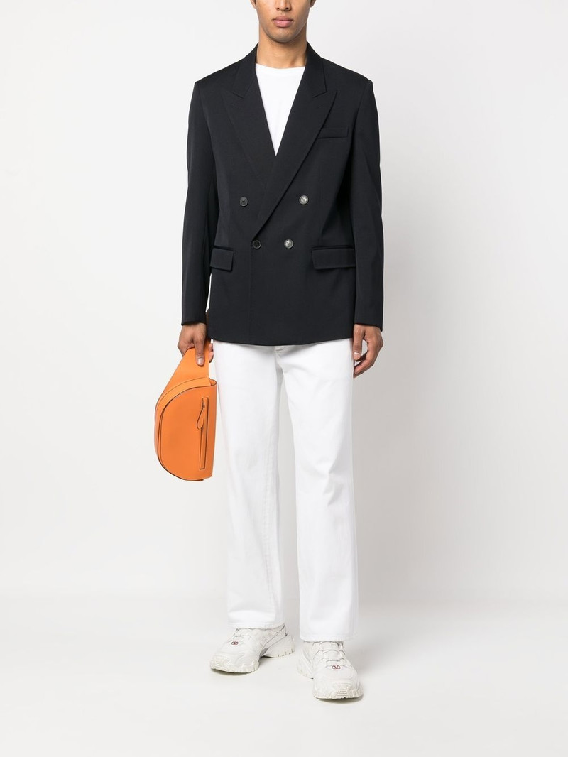 Valentino peak lapels double-breasted blazer outlook