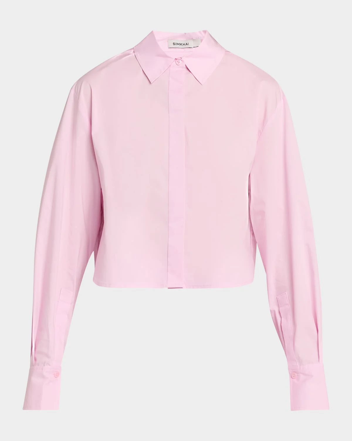 Renata Cropped Button-Front Shirt - 1