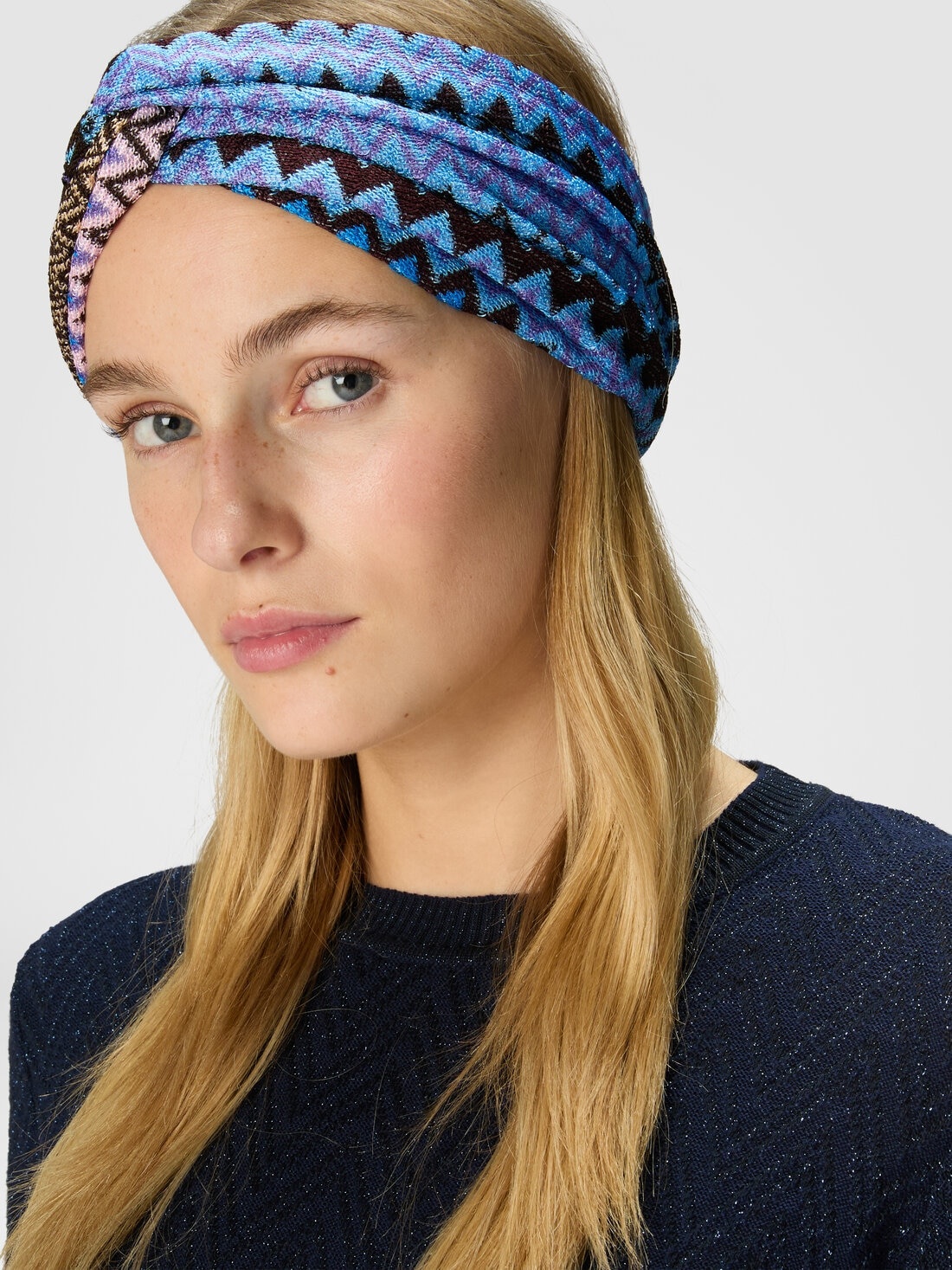 Zig zag viscose headband - 3