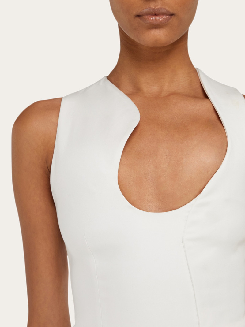 Sculptural stretch viscose dress 5