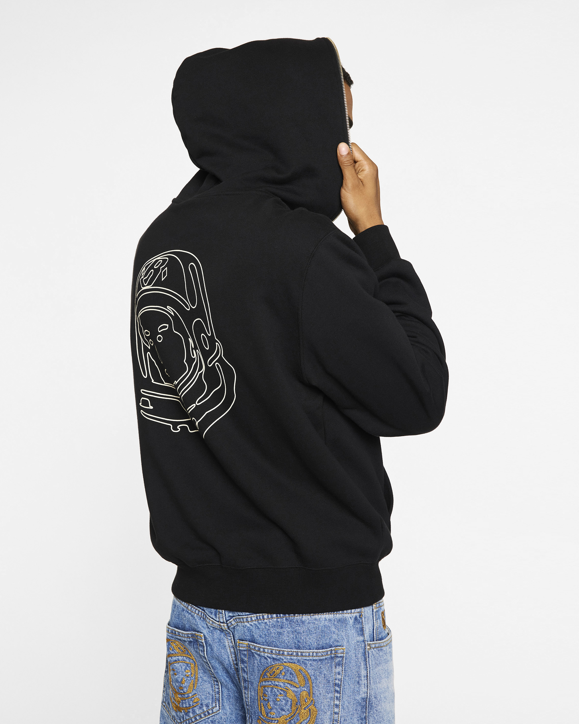 SMALL CURVE ZIP HOODIE - 4