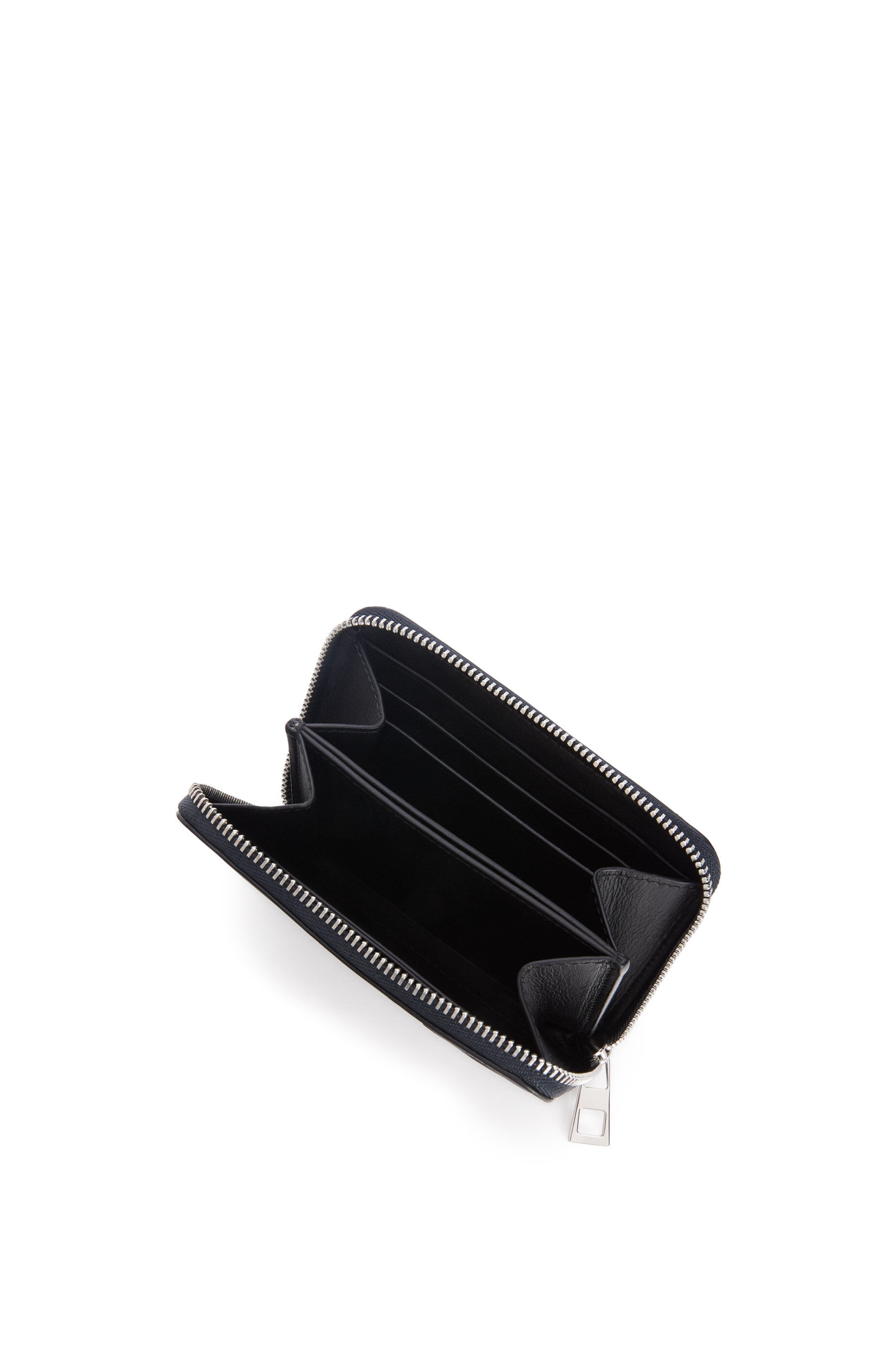 Brand zip six card holder in smooth calfskin - 2