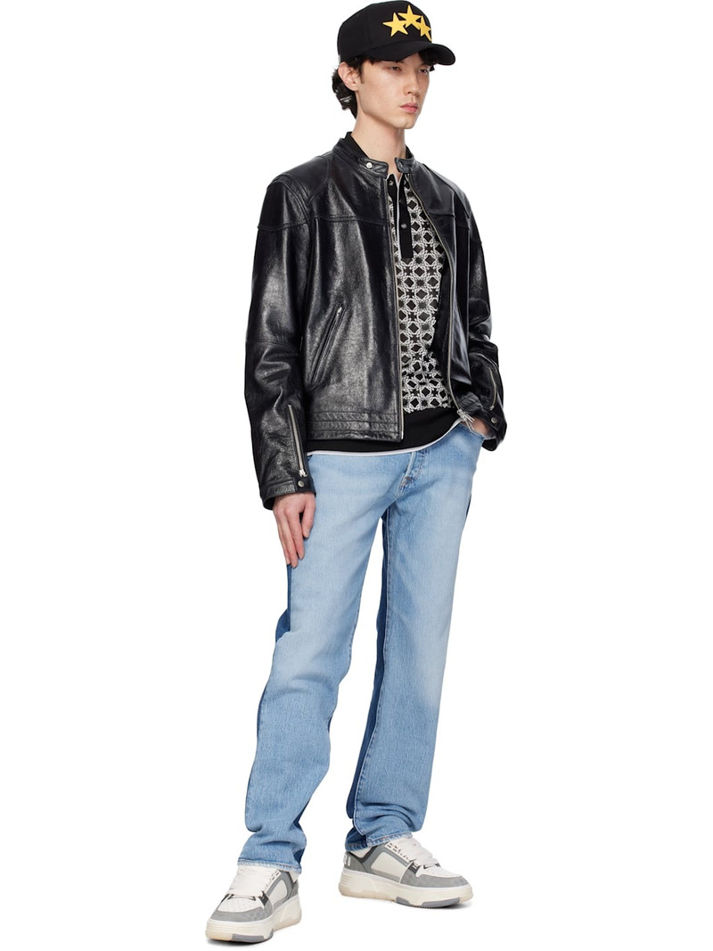 AMIRI White & Gray MA Quad Debossed Nubuck MA-1 Sneakers outlook