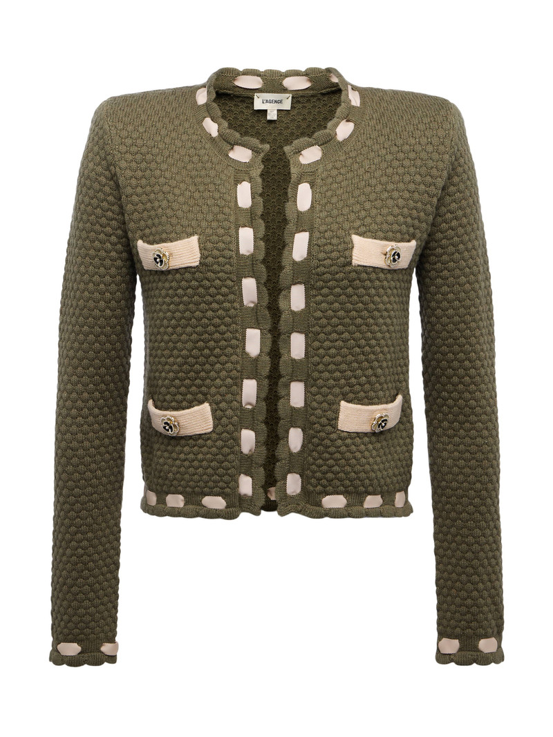 Astor Contrast Trim Cardigan 1