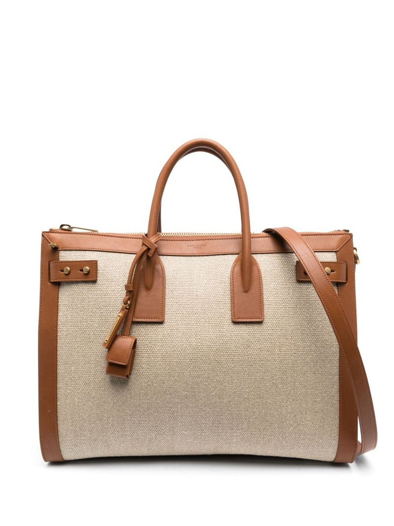large Sac De Jour linen tote bag 1