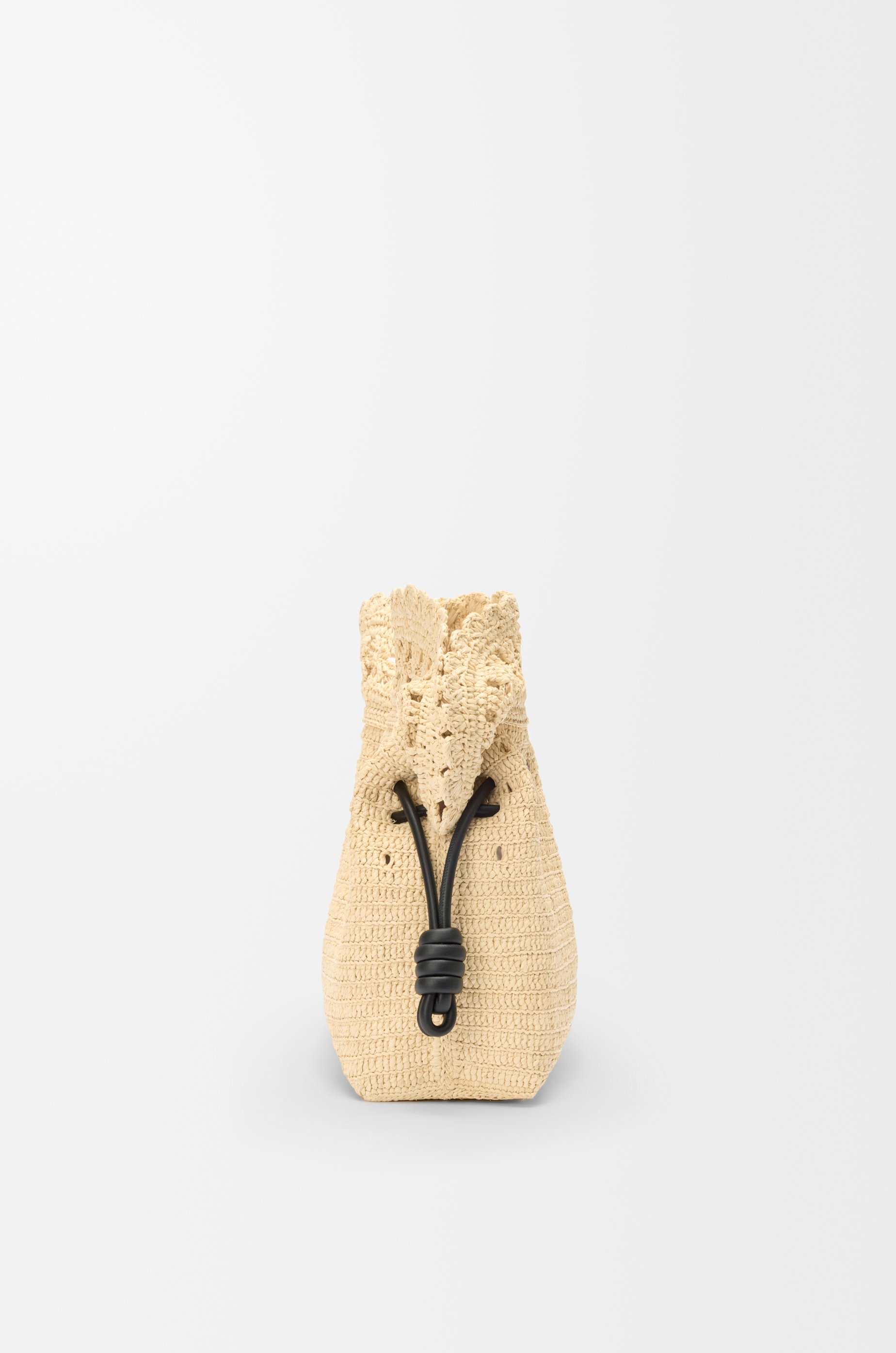Medium Flamenco clutch in raffia - 5