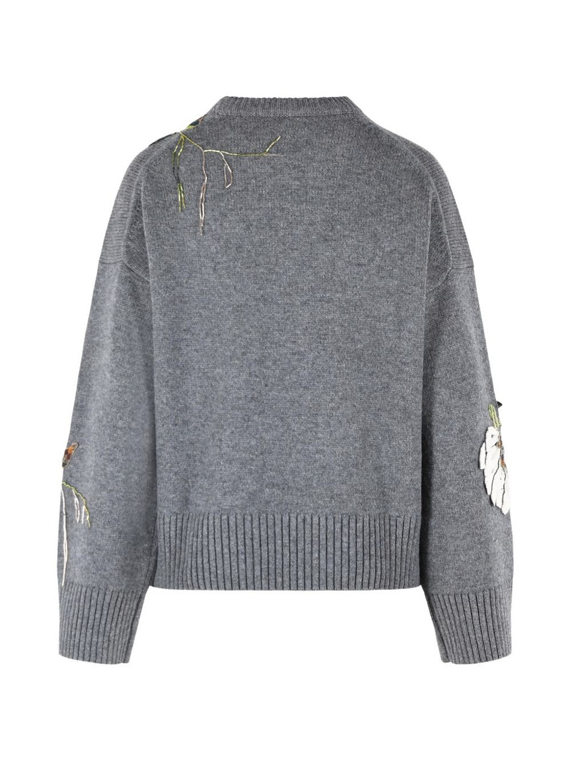 SIMKHAI Dawna rhinestone-floral sweater outlook