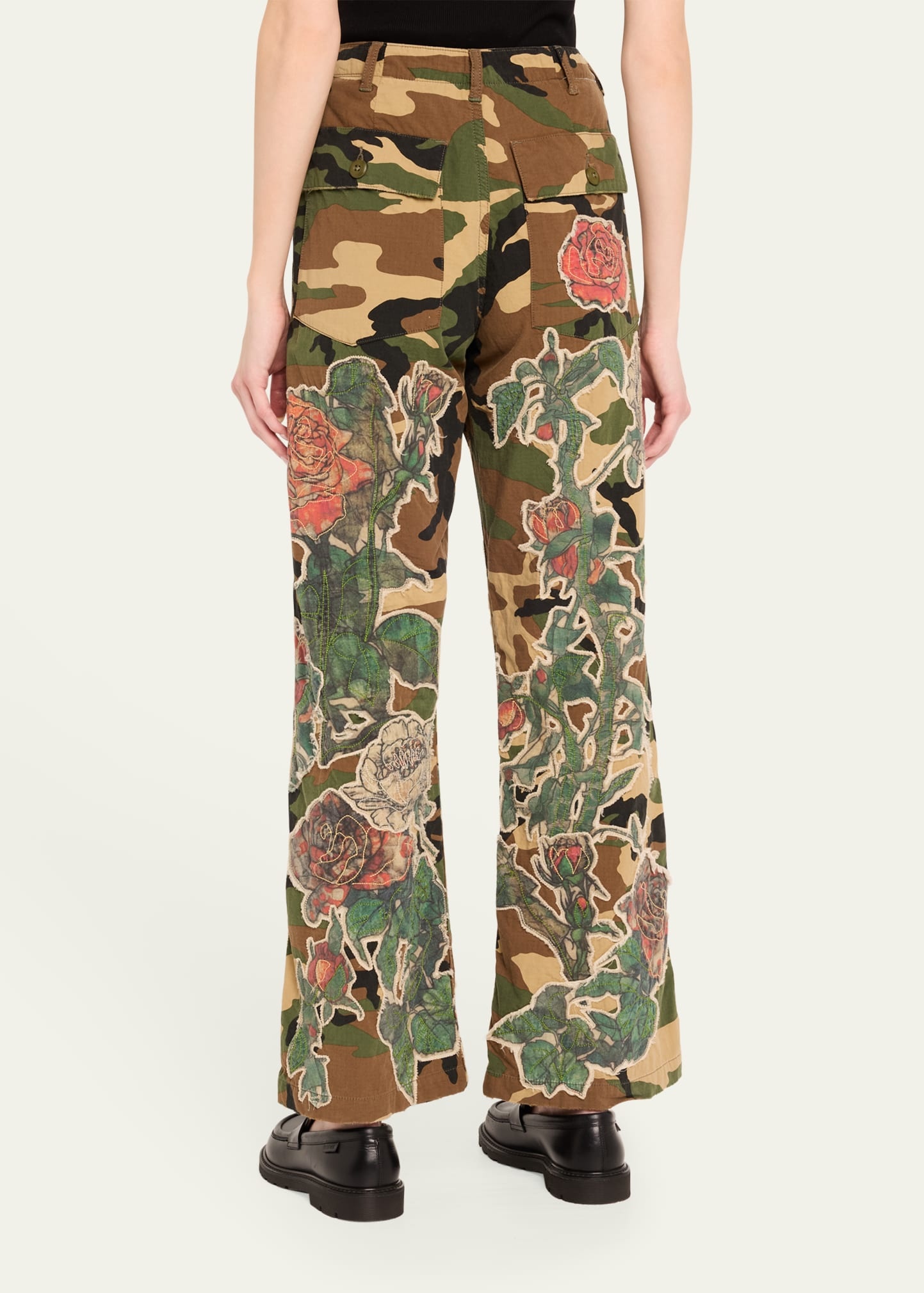 Camo Patchwork Utility Pants - 3