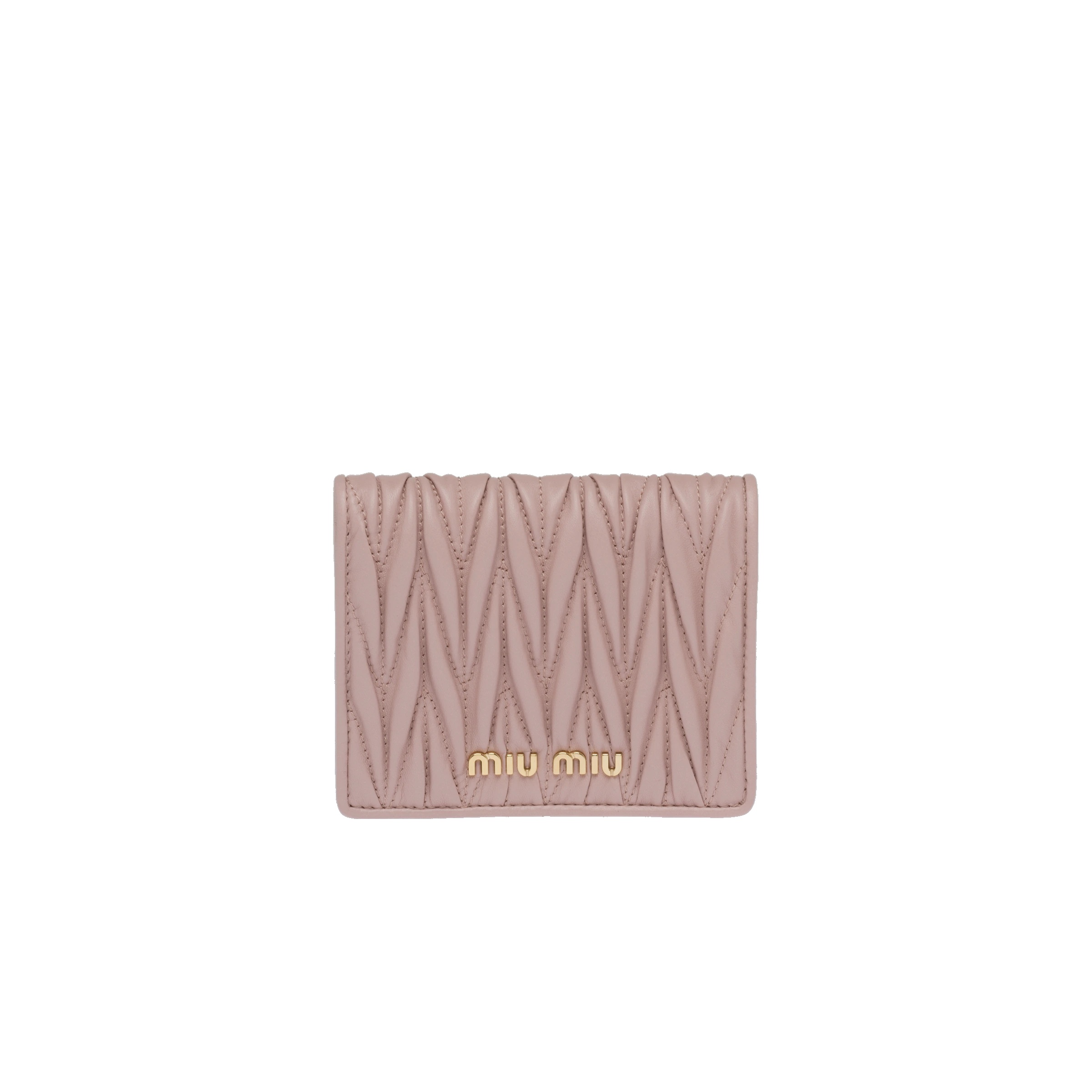 Small matelassé nappa leather wallet - 1