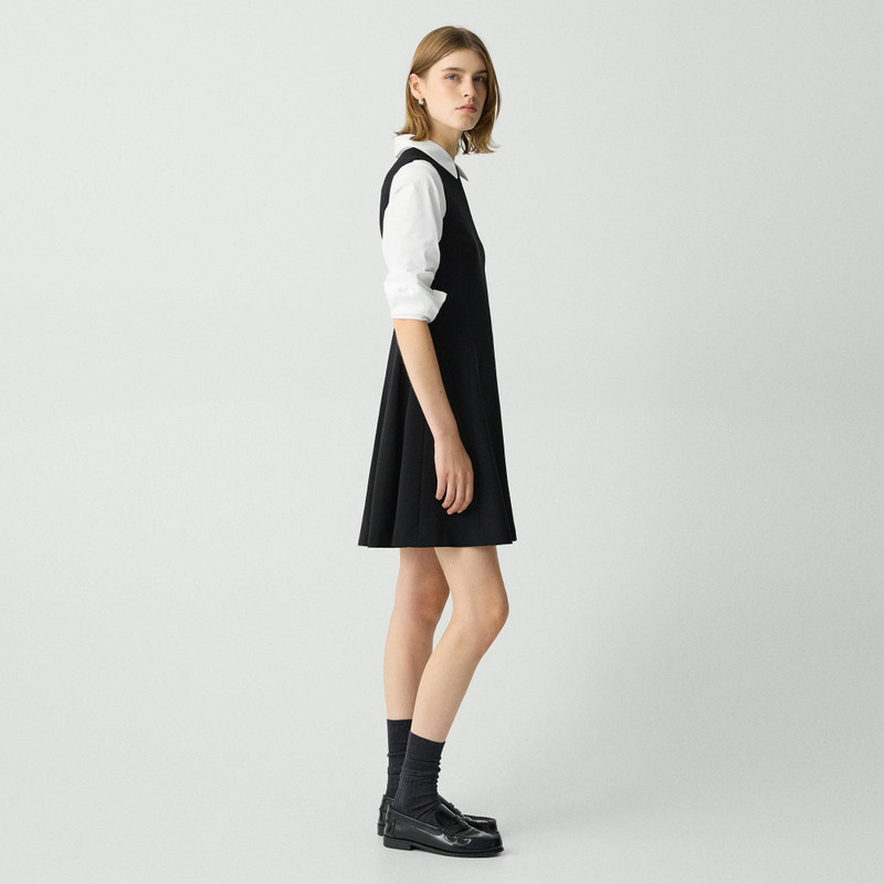 Fit-and-Flare Dress in Admiral Crepe 3