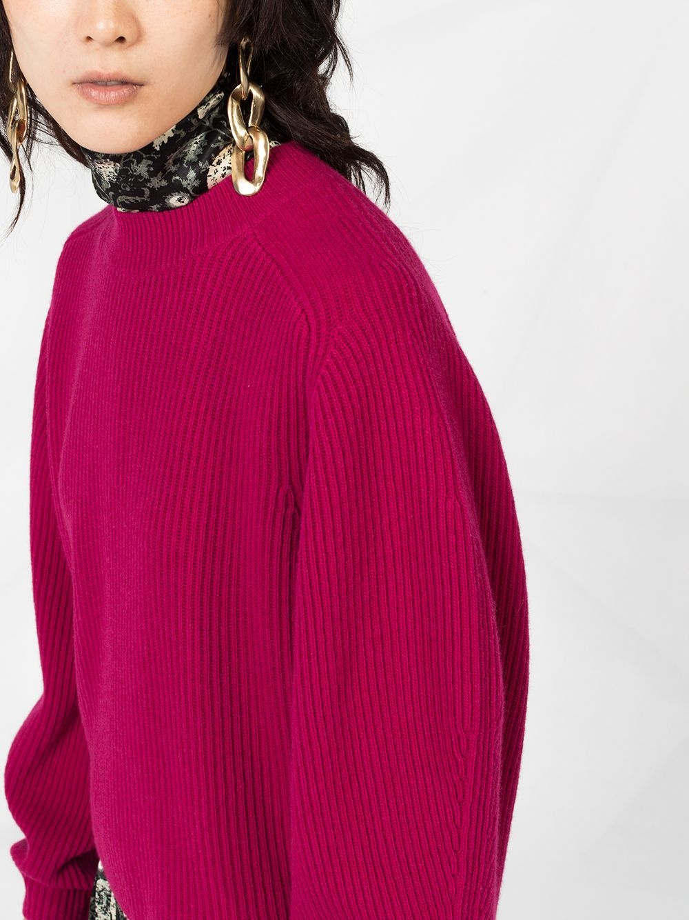 ribbed knit sweater - 5