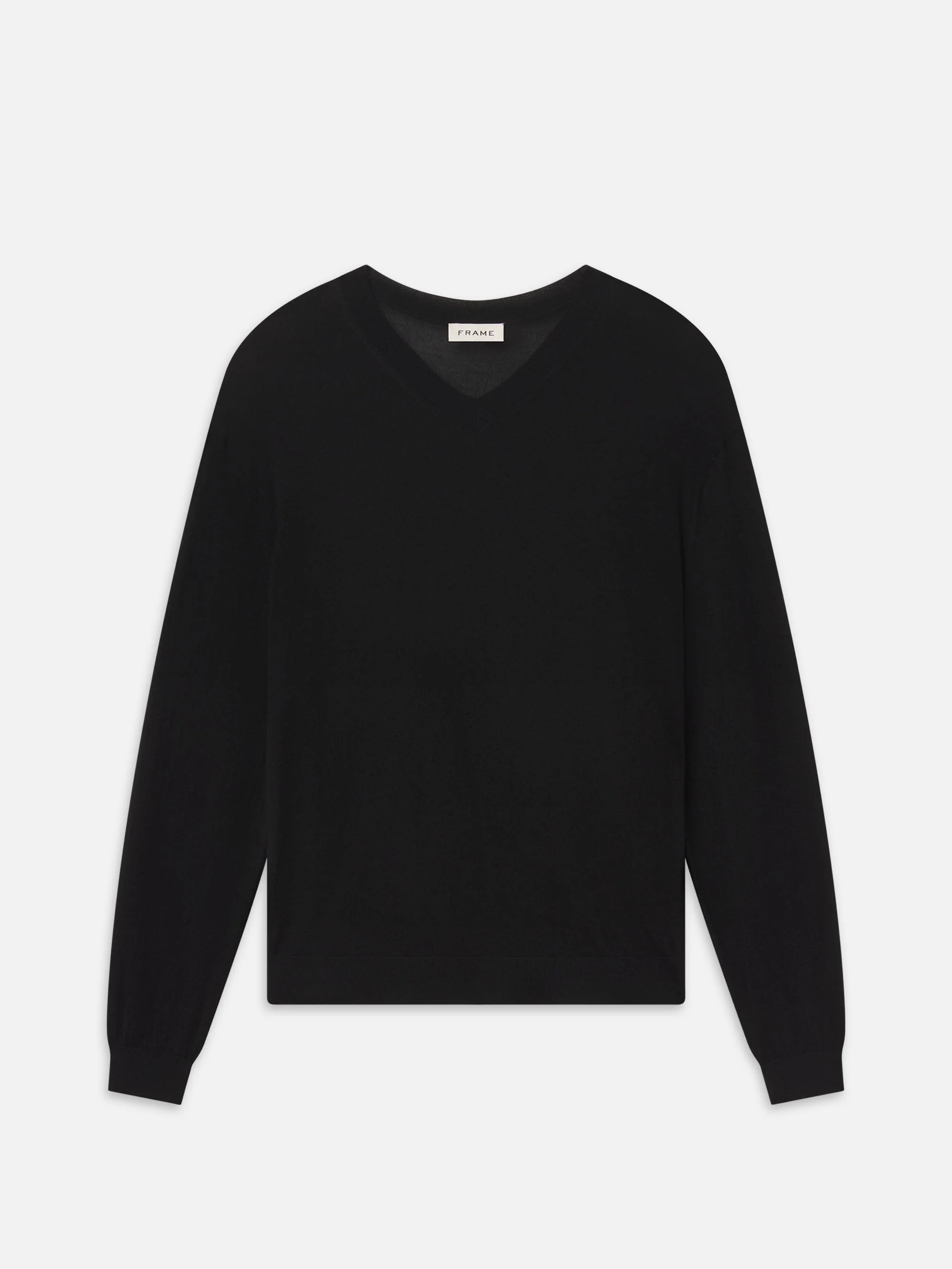 Fine Gauge V-Neck Sweater - 1