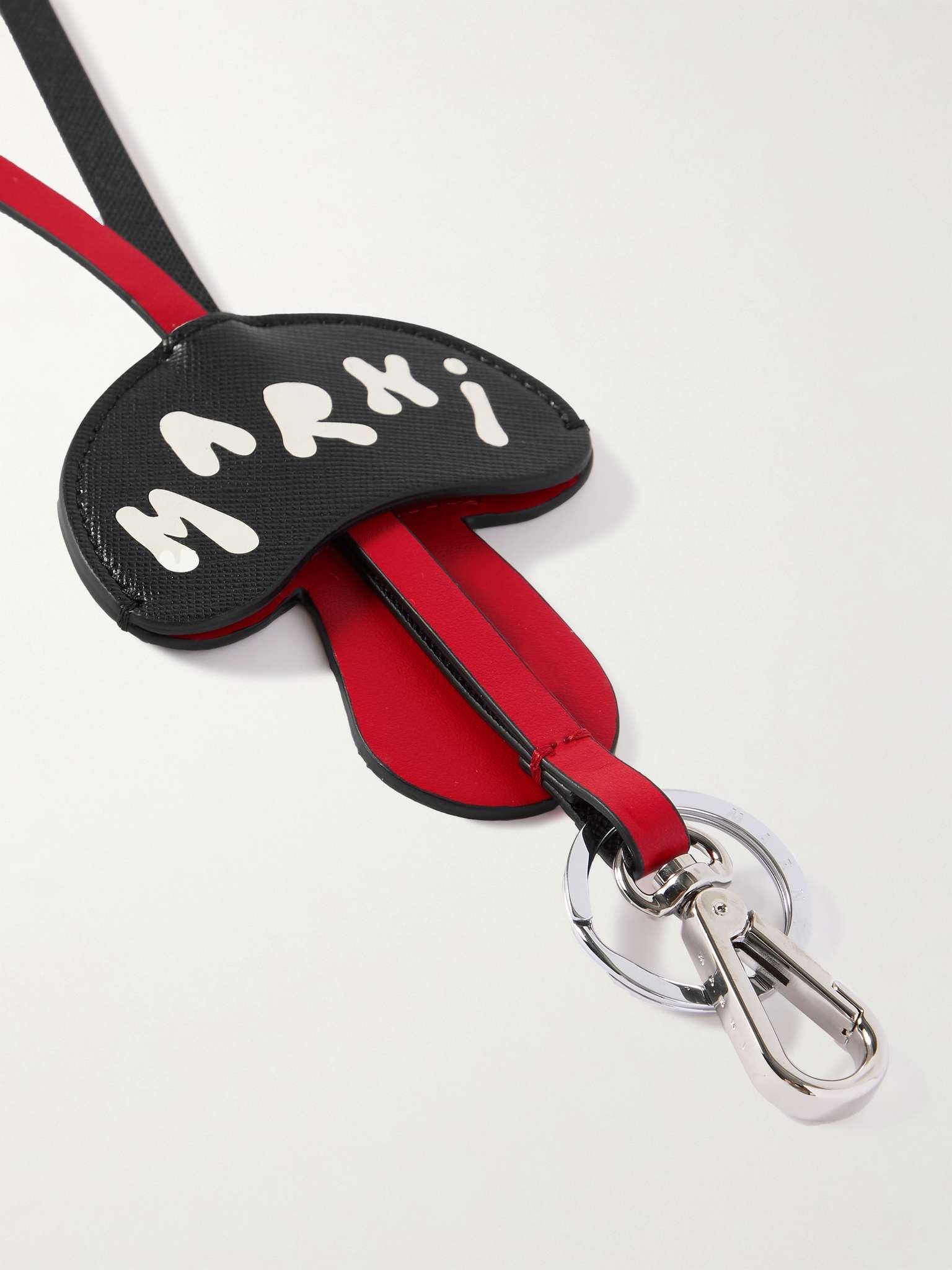 Logo-Print Leather Lanyard Key Fob - 2