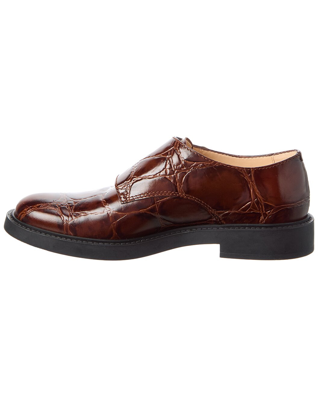 TOD’s Croc-Embossed Leather Loafer - 2