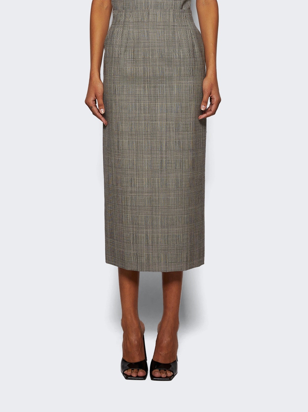 Contour Midi Skirt Prince Of Wales - 3
