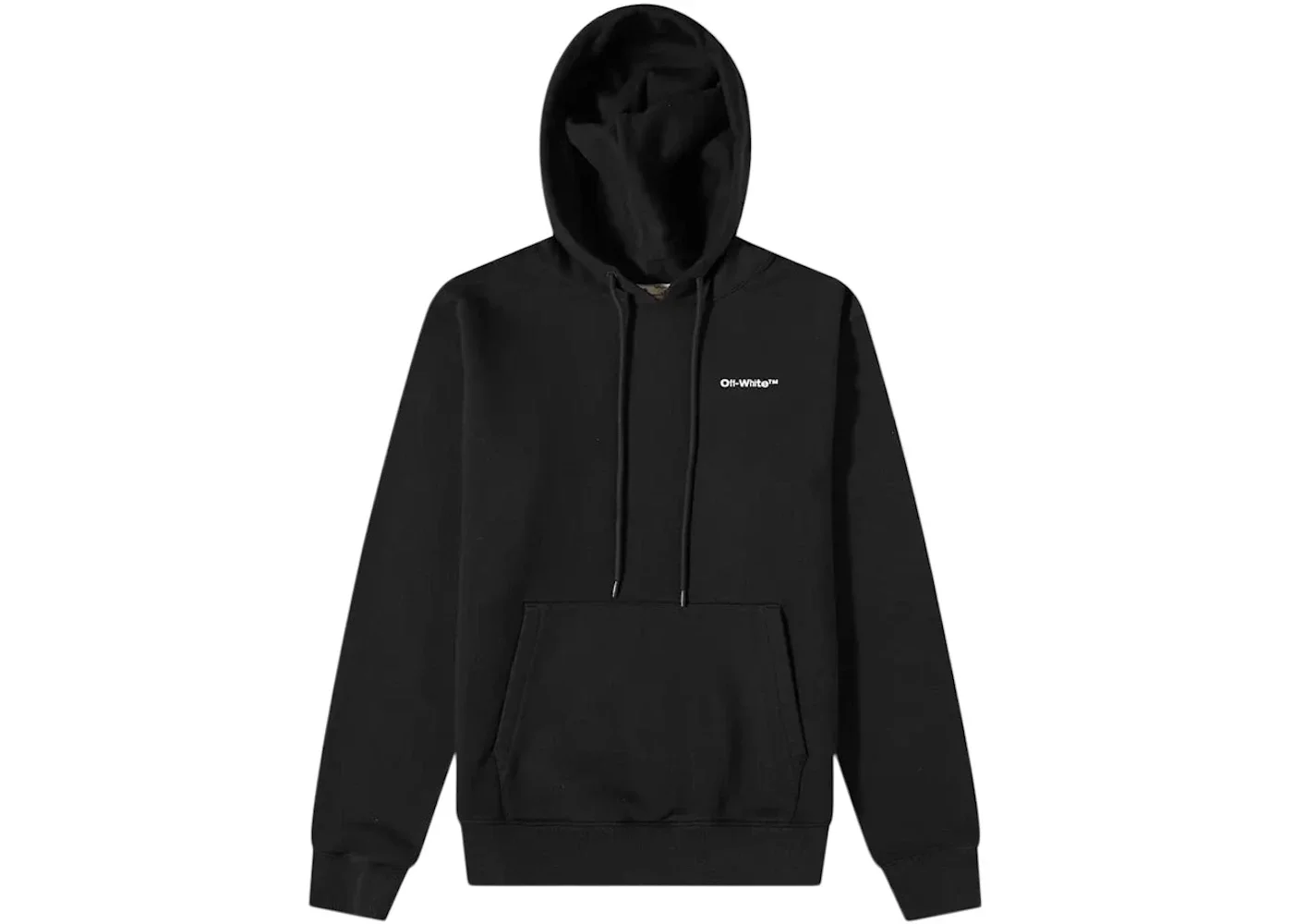 OFF-WHITE Helvetica Slim Hoodie Black - 1