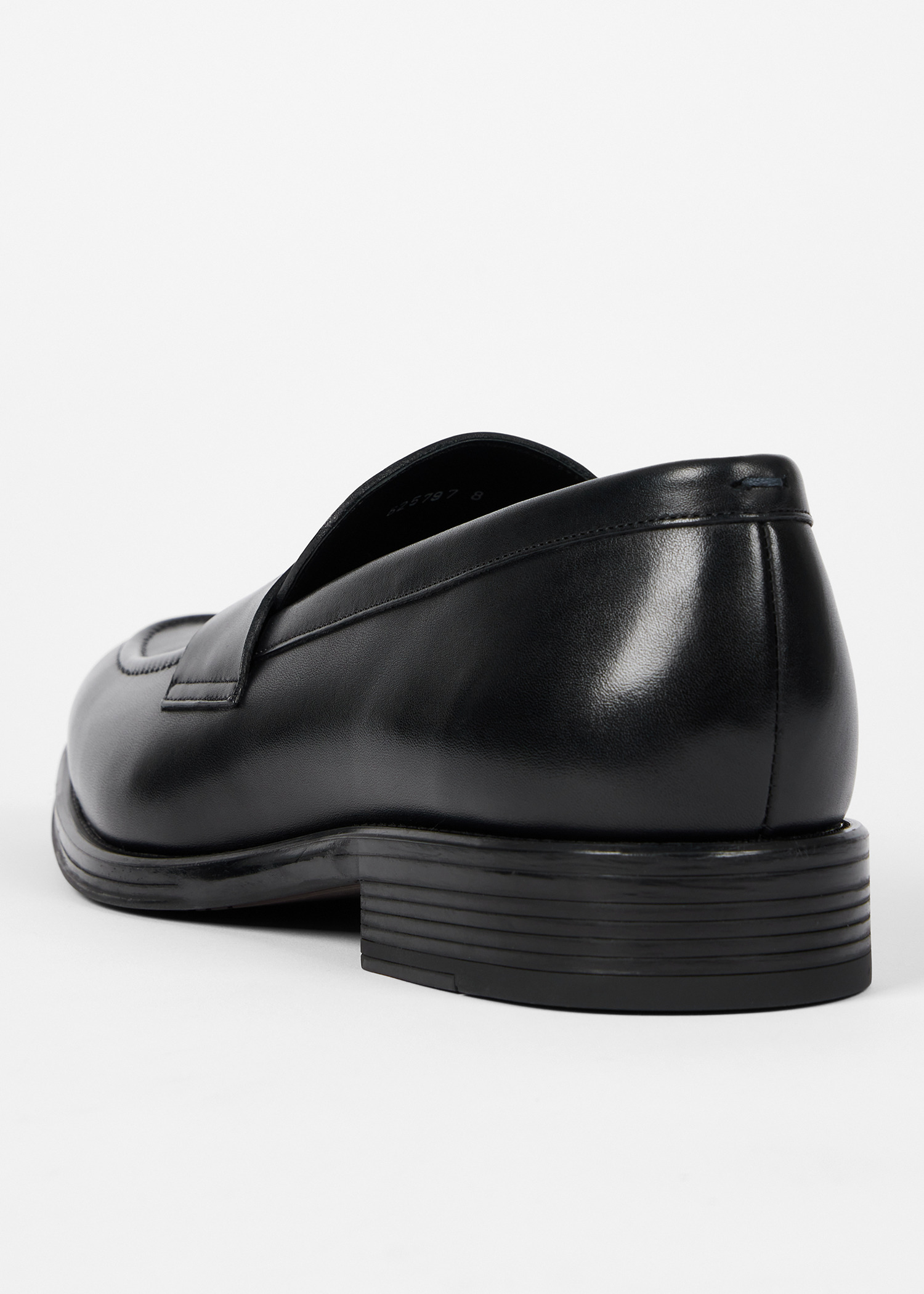 Black Leather 'Pierce' Loafers - 5