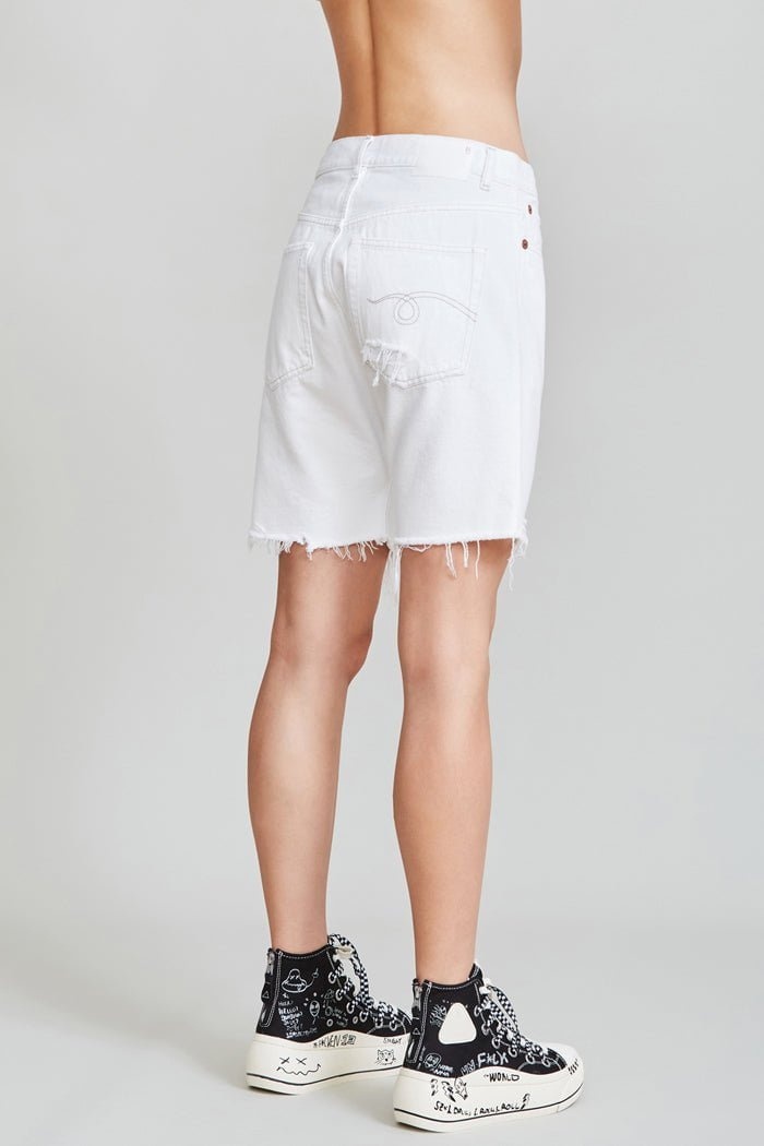 Marky Drop Short - Nico White | R13 Denim Official Site - 3