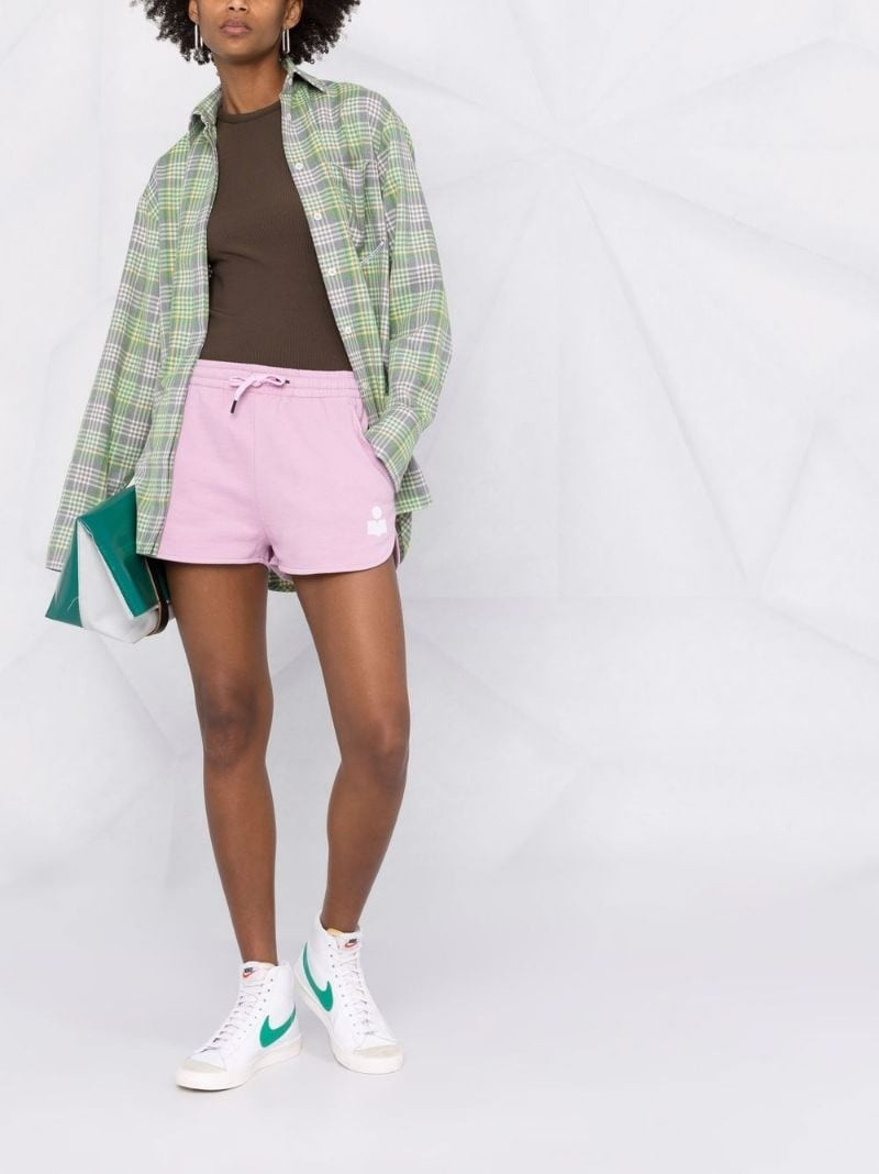 Isabel Marant Étoile Mifikiae drawstring track shorts outlook