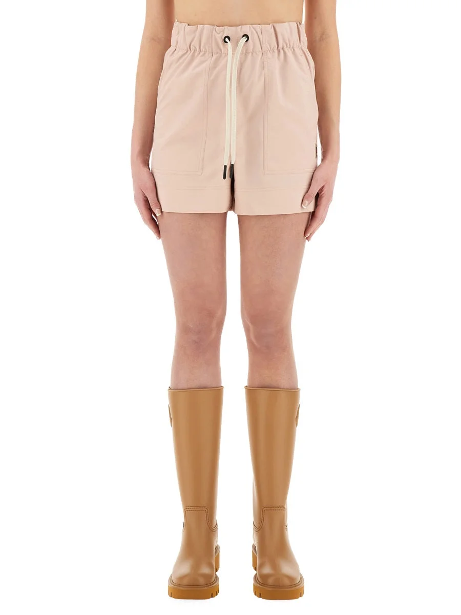 Moncler Grenoble Women Cotton Gabardine Shorts - 1
