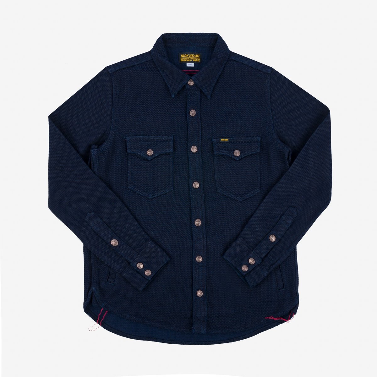 IHSH-389-IND 12oz Dobby Cloth CPO Shirt - Indigo - 1