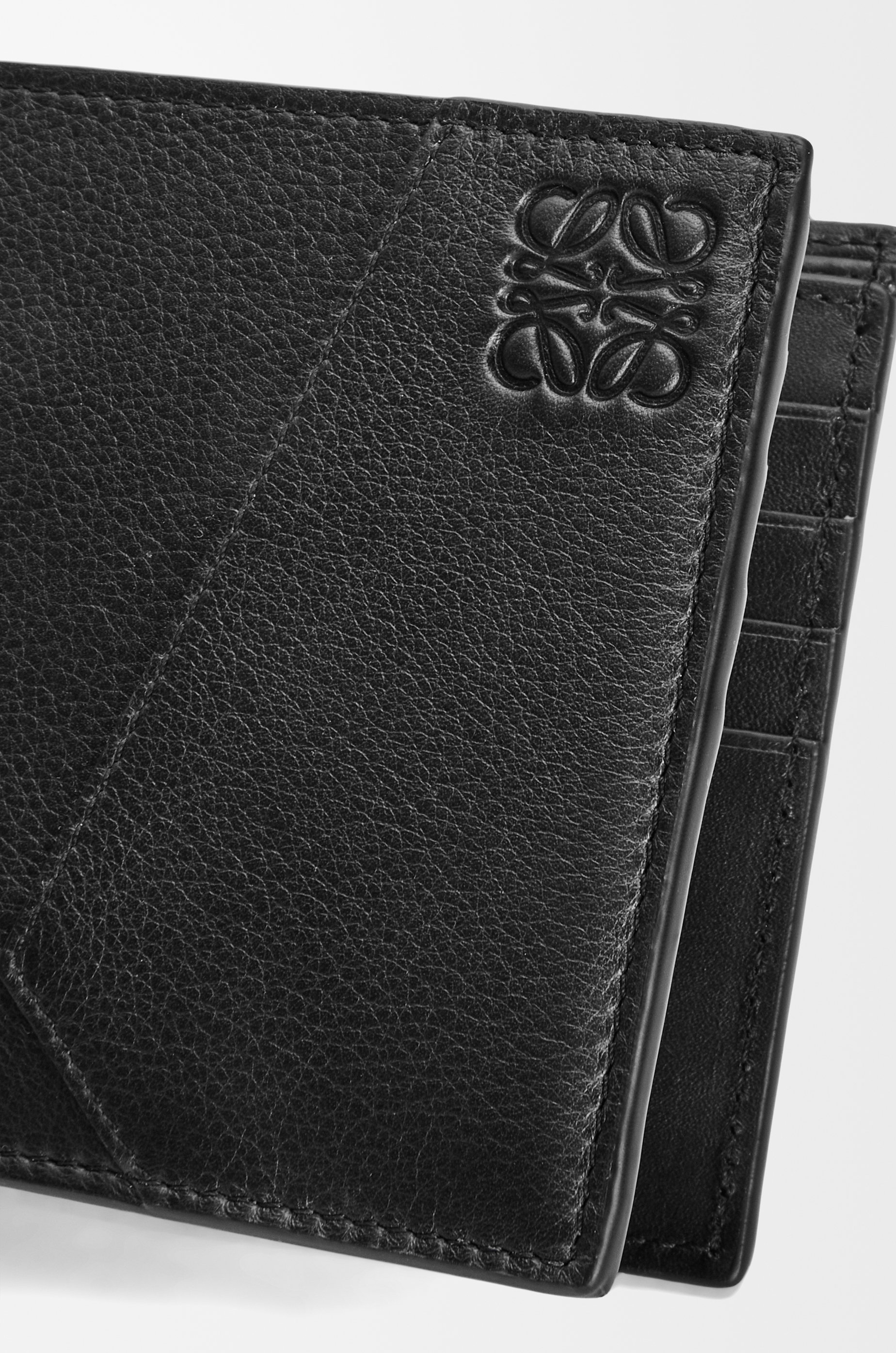 Puzzle bifold wallet in classic calfskin - 5