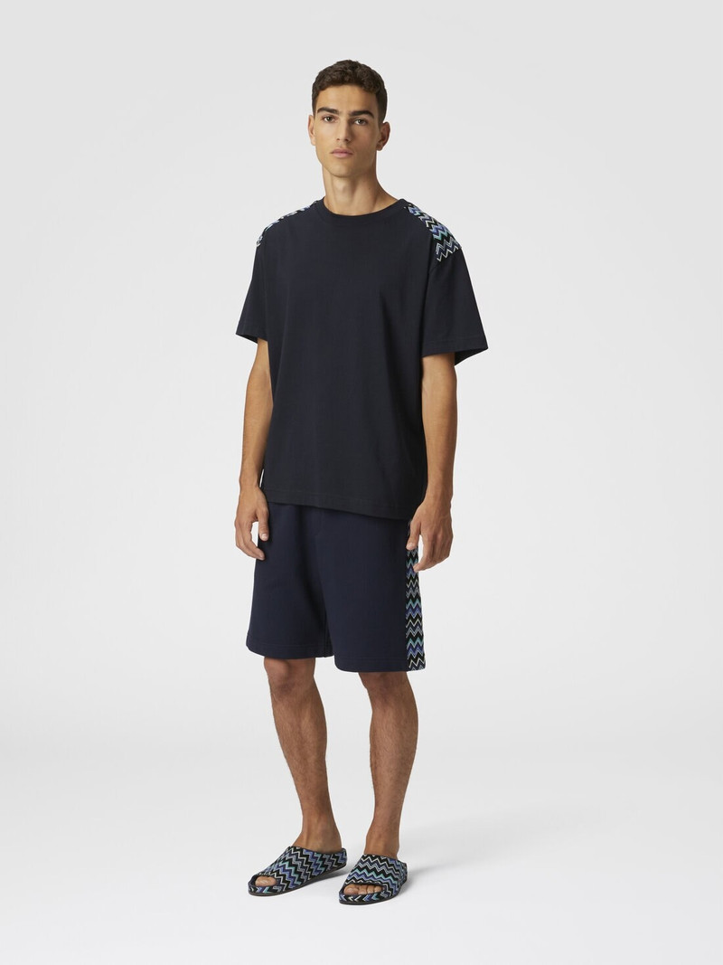 Missoni Cotton shorts with zigzag insert outlook
