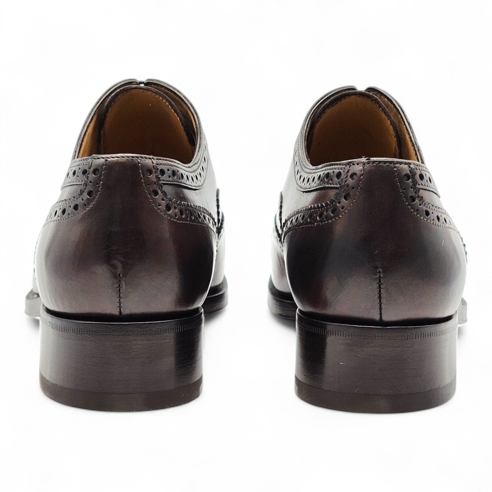 ドレスシューズ・革靴・ビジネスシューズ Christian Louboutin Men's Brogue Leather Oxford Dark Brown Christian Louboutin Men's Brogue Leather Oxford Shoes Dark