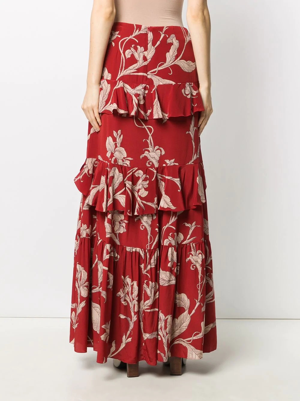 ruffled maxi floral dress - 4