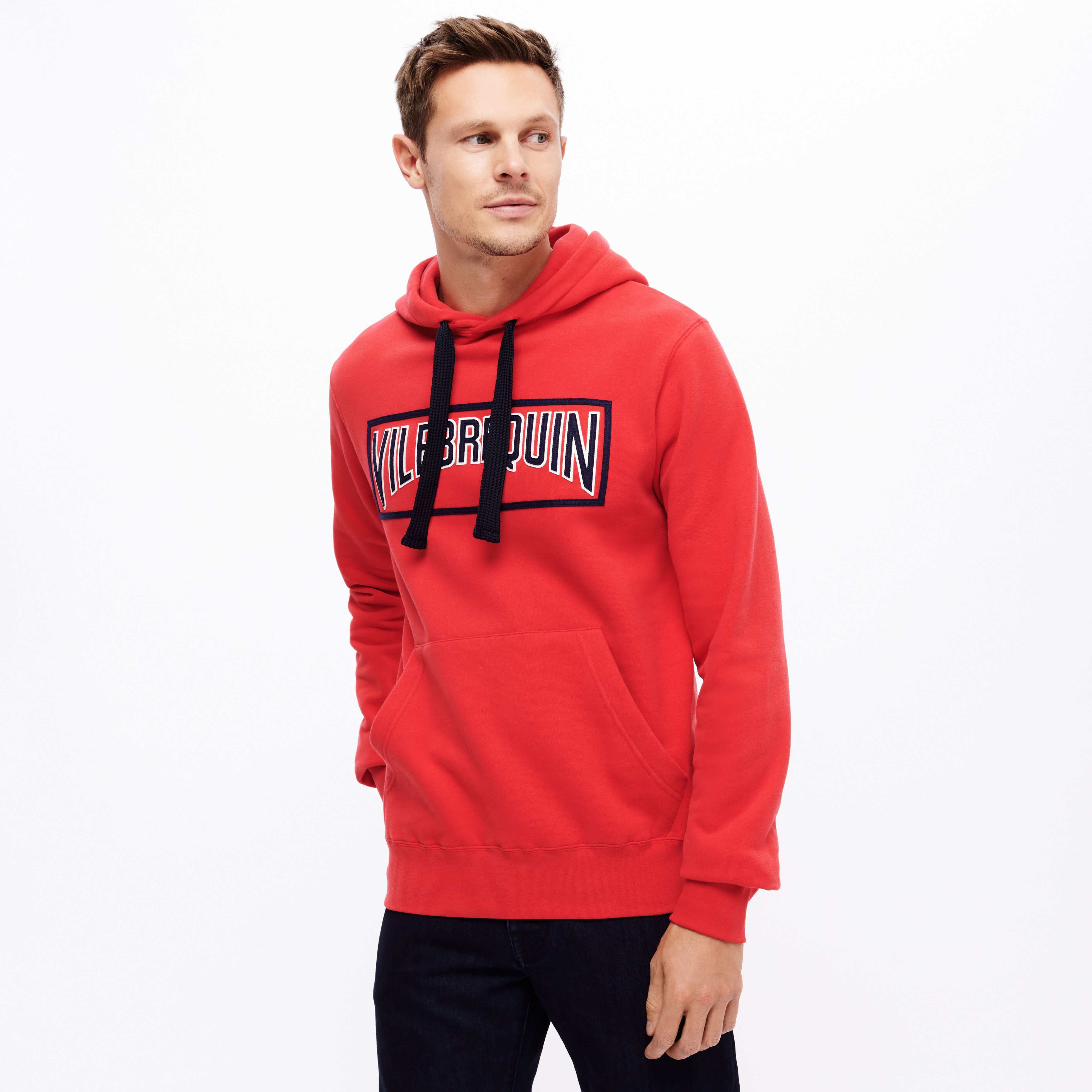 Men Cotton Hoodie Sweatshirt Solid - 5