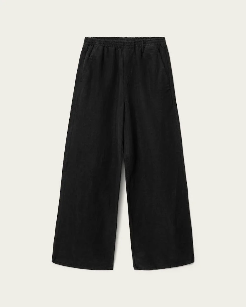 KORTEN LOOSE FIT LINEN BLEND PANTS - 1