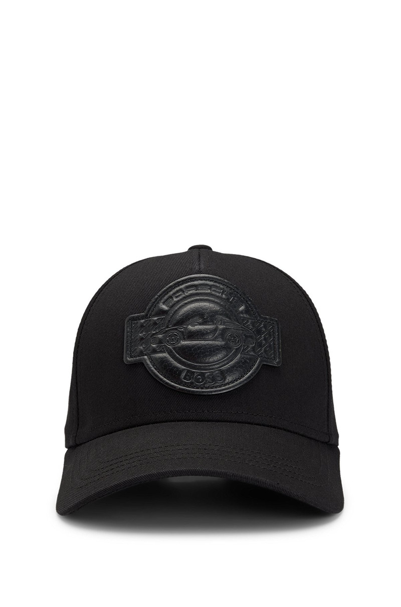 BOSS PORSCHE X BOSS CAP IN COTTON WITH CO-BRANDED PATCH outlook