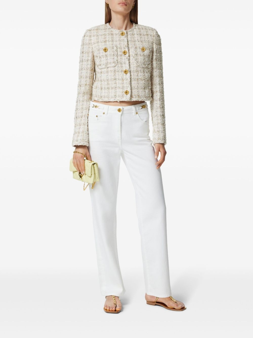 VERSACE tweed jacket | farfetch | REVERSIBLE