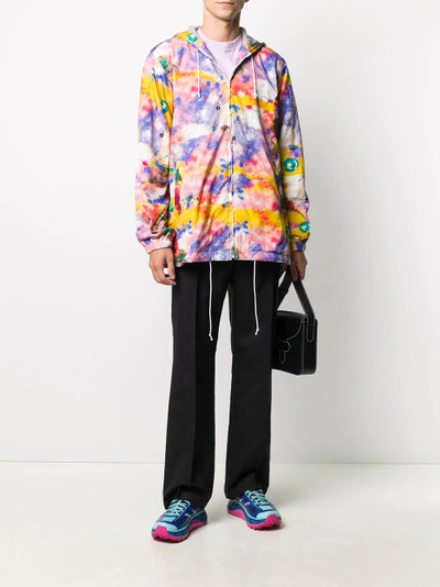 Comme des Garçons SHIRT tie-dye drawstring hoodie outlook