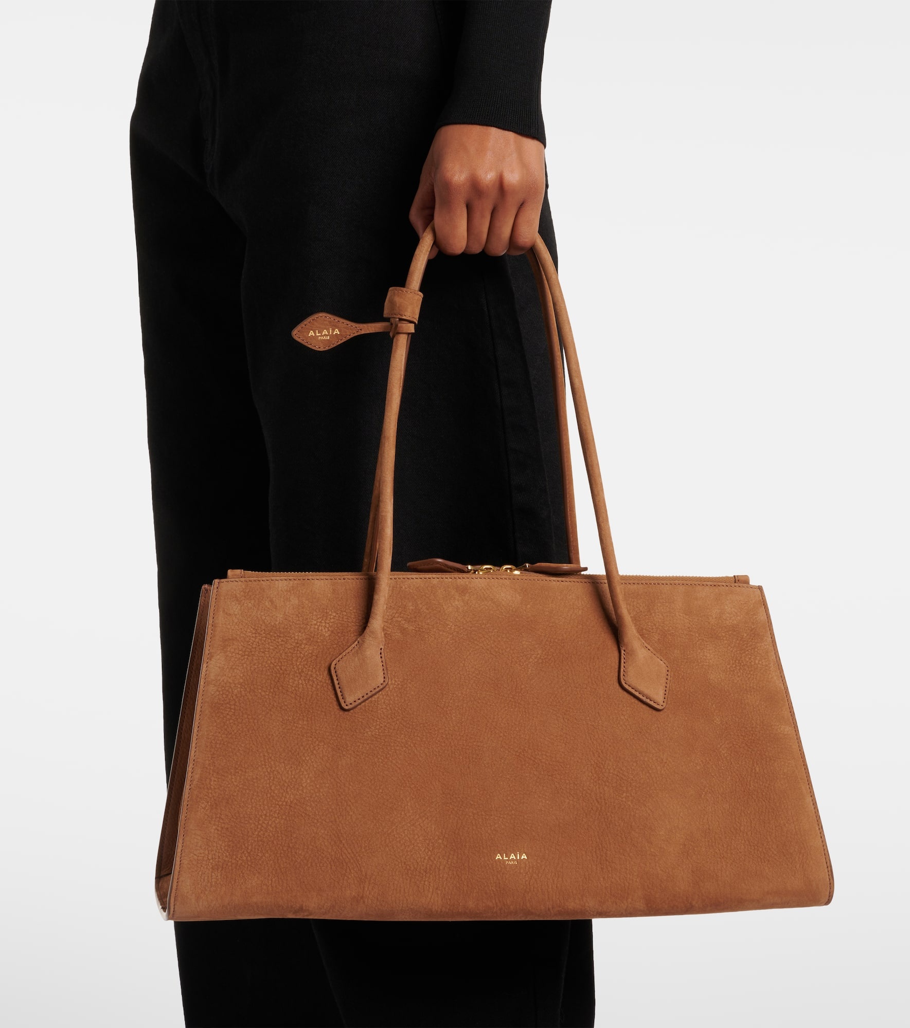 Le Teckel suede tote bag - 5