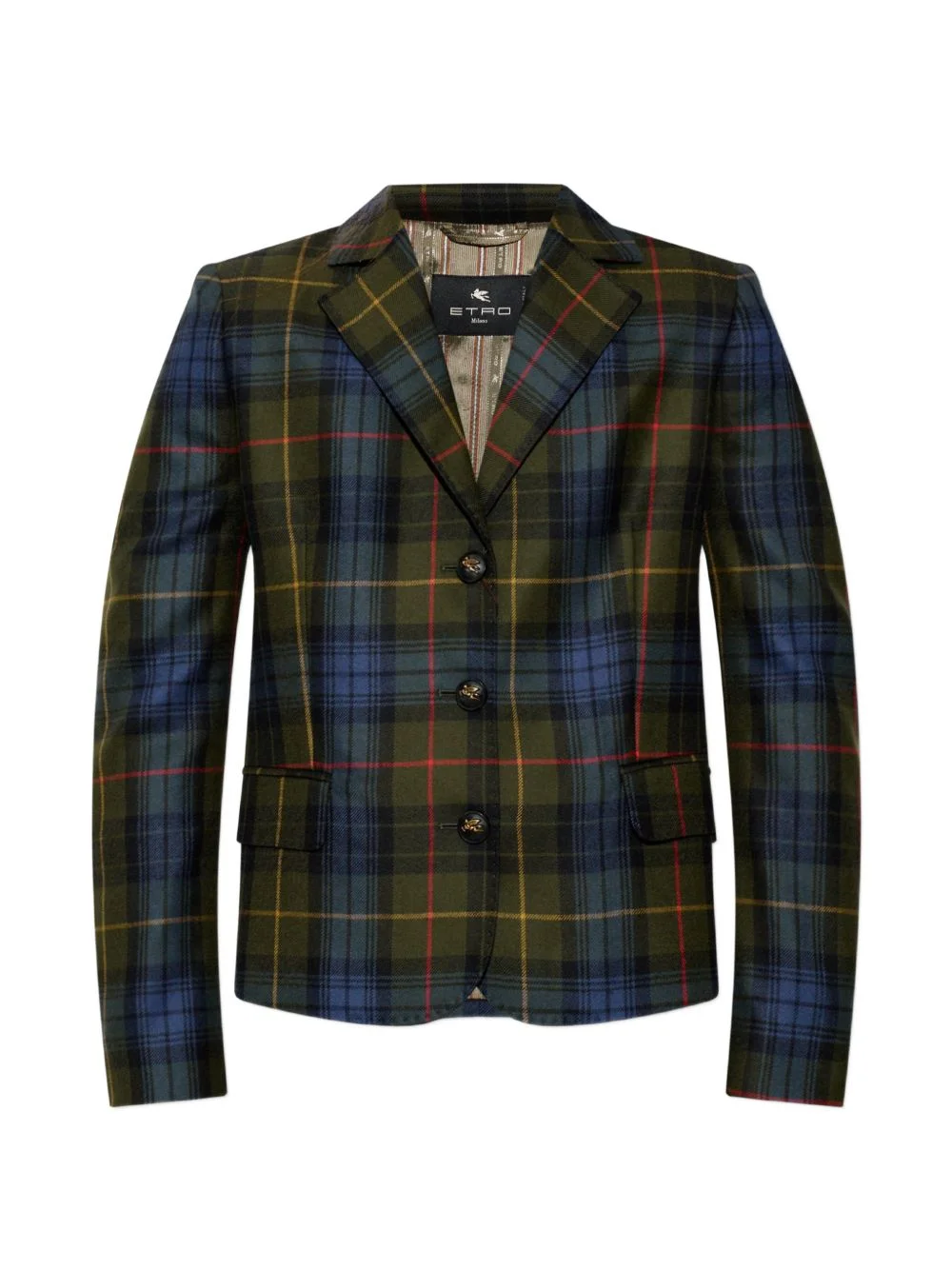 check-pattern blazer - 1
