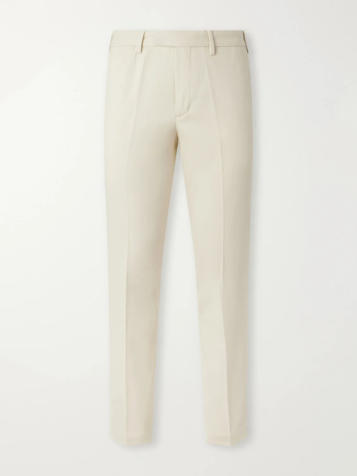 Straight-Leg Cotton-Twill Trousers - 1