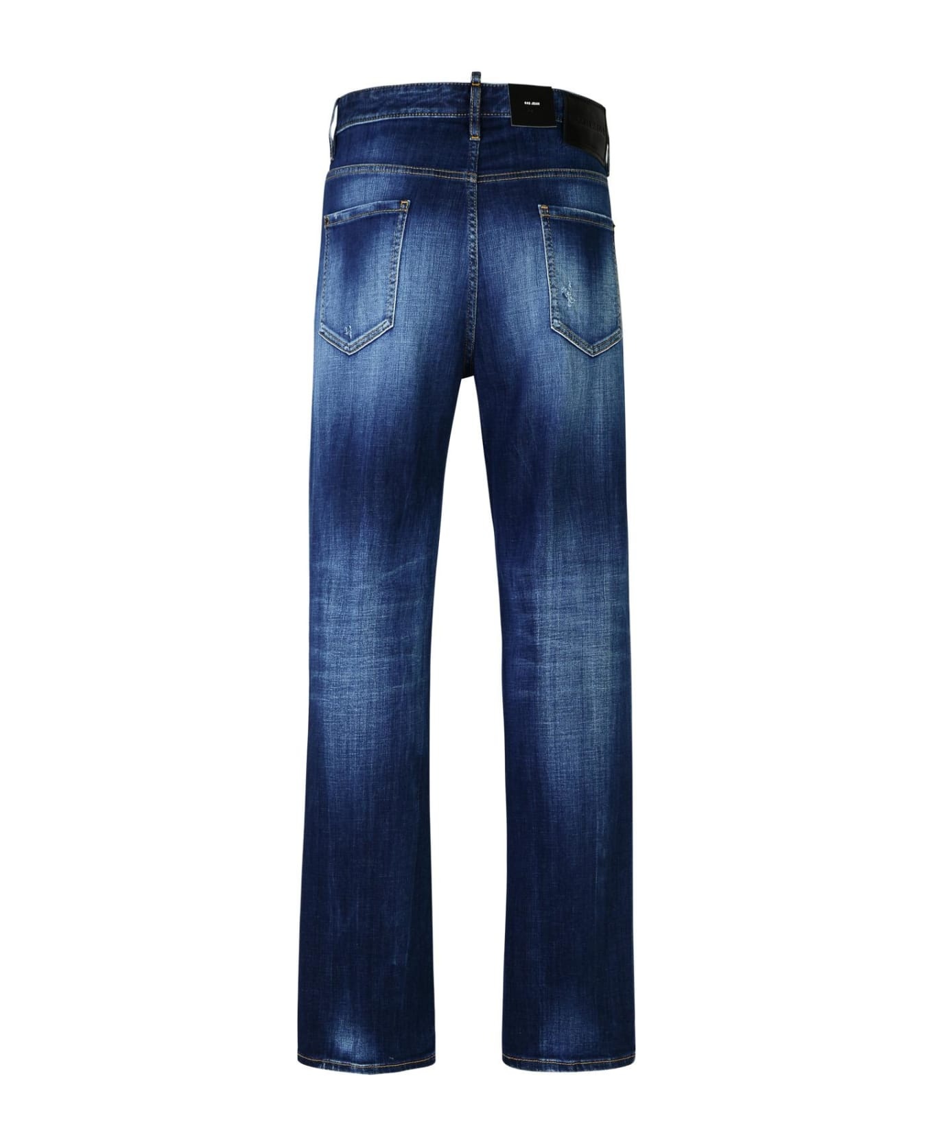 642 Blue Cotton Denim Jeans - 3