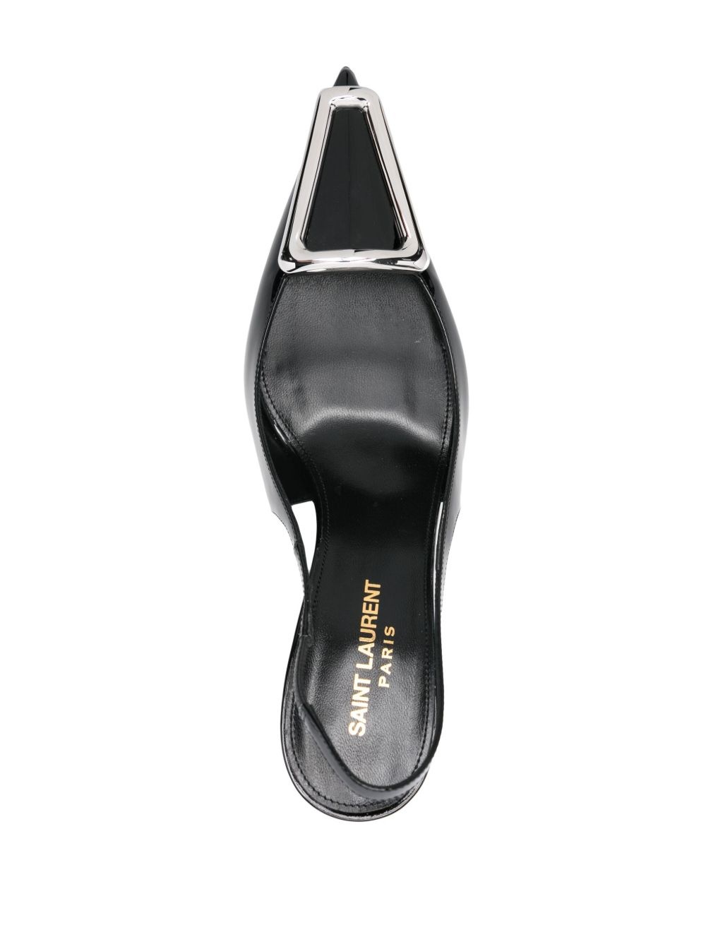 Avenue 95mm patent-finish pumps - 4