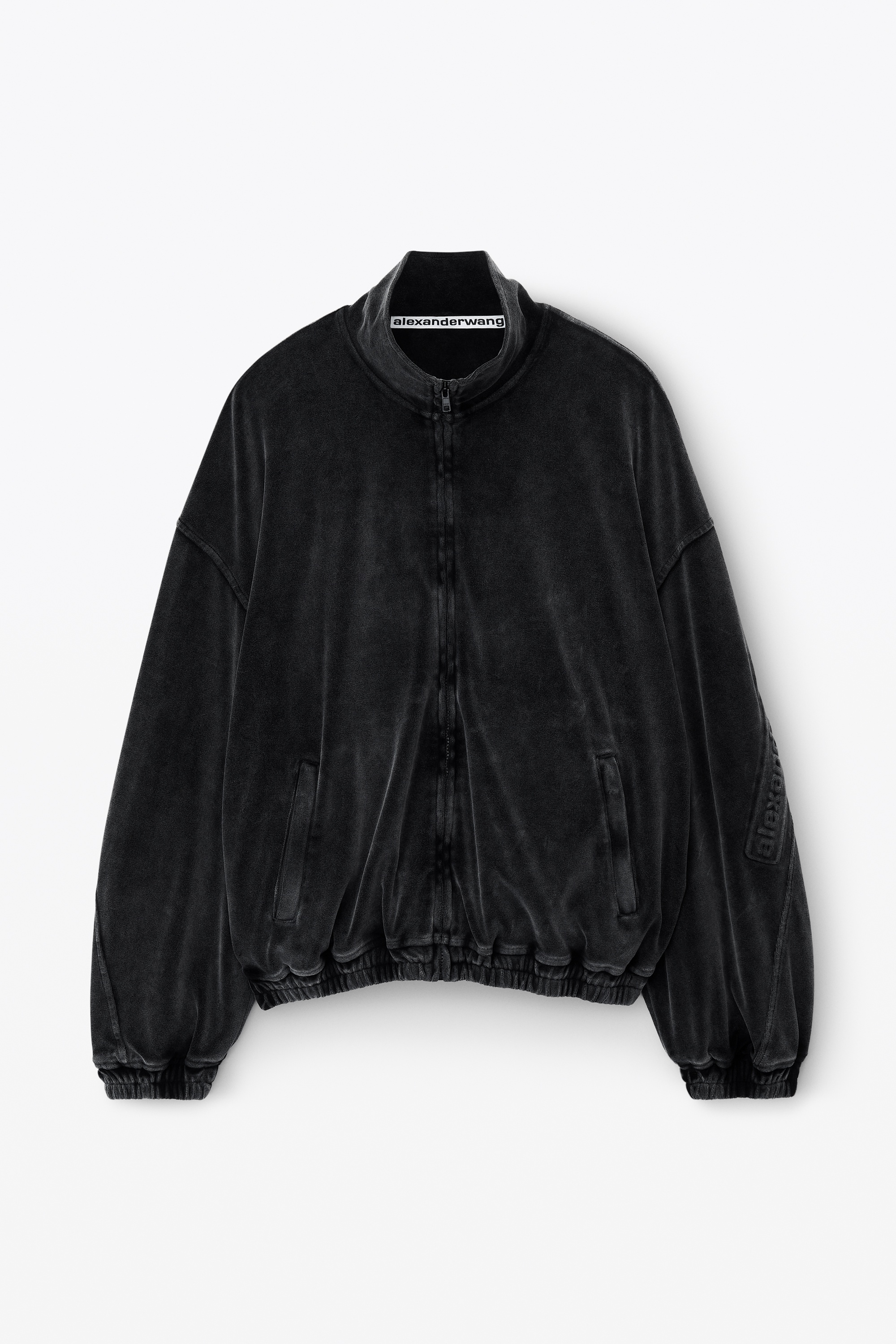 logo-embossed track jacket - 1