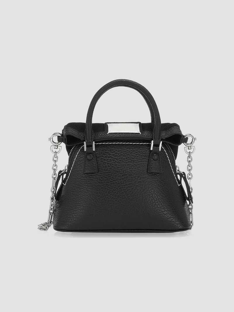 Women's Micro 5AC Leather Tote - Black 1