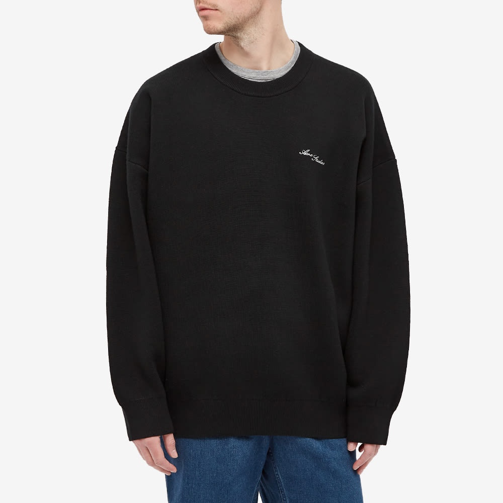 Acne Studios Krew Oversize Logo Crew Knit - 4